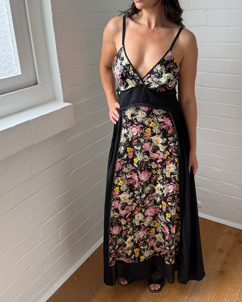 Phillip Lim Meadow Flower Maxi Printed Dress - Size US 6 (AU 10)