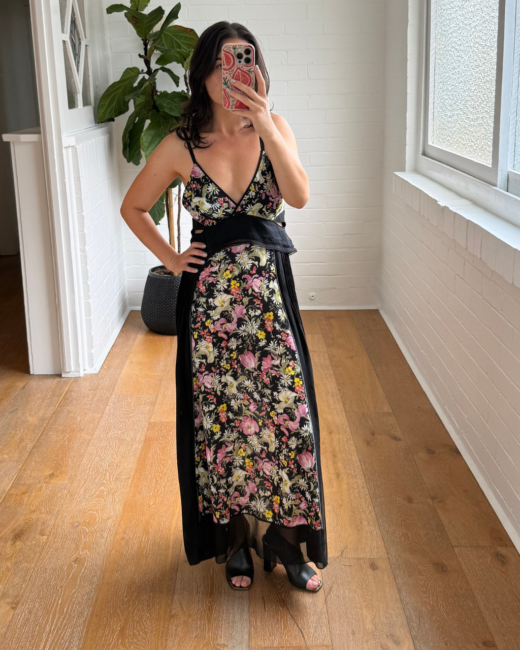 Phillip Lim Meadow Flower Maxi Printed Dress - Size US 6 (AU 10)