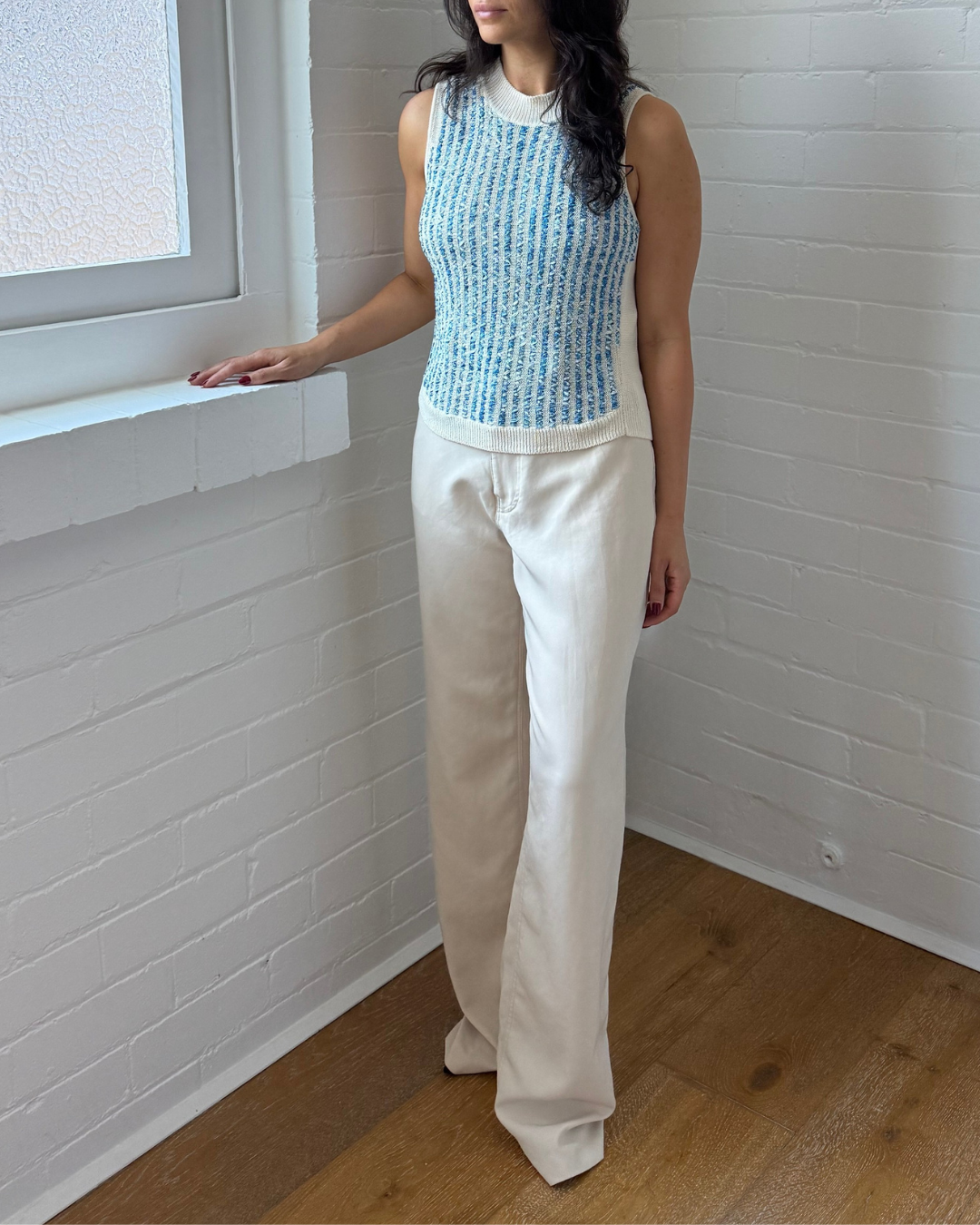 Phillip Lim Crochet Textured Knit Tank - Size XS