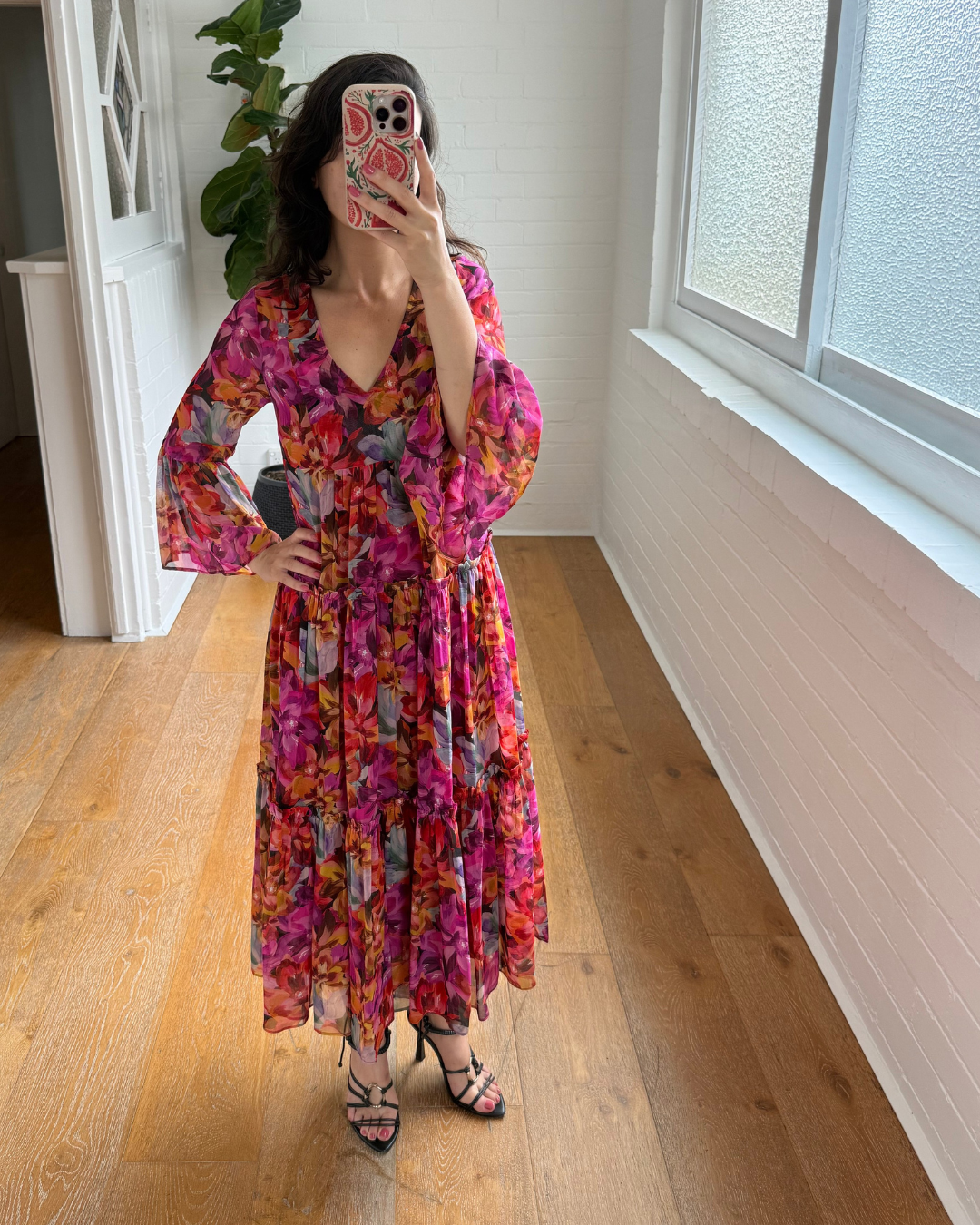 MLM Label Floral Silk Dress - Size XS