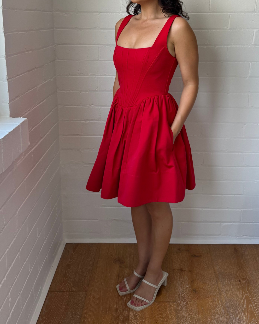 Staud Landscape Corset Minidress - Size 4 (AU 8)