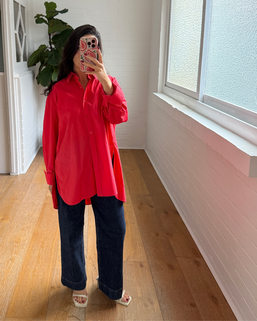 Scanlan Theodore Parachute Shirt Red - Size 8