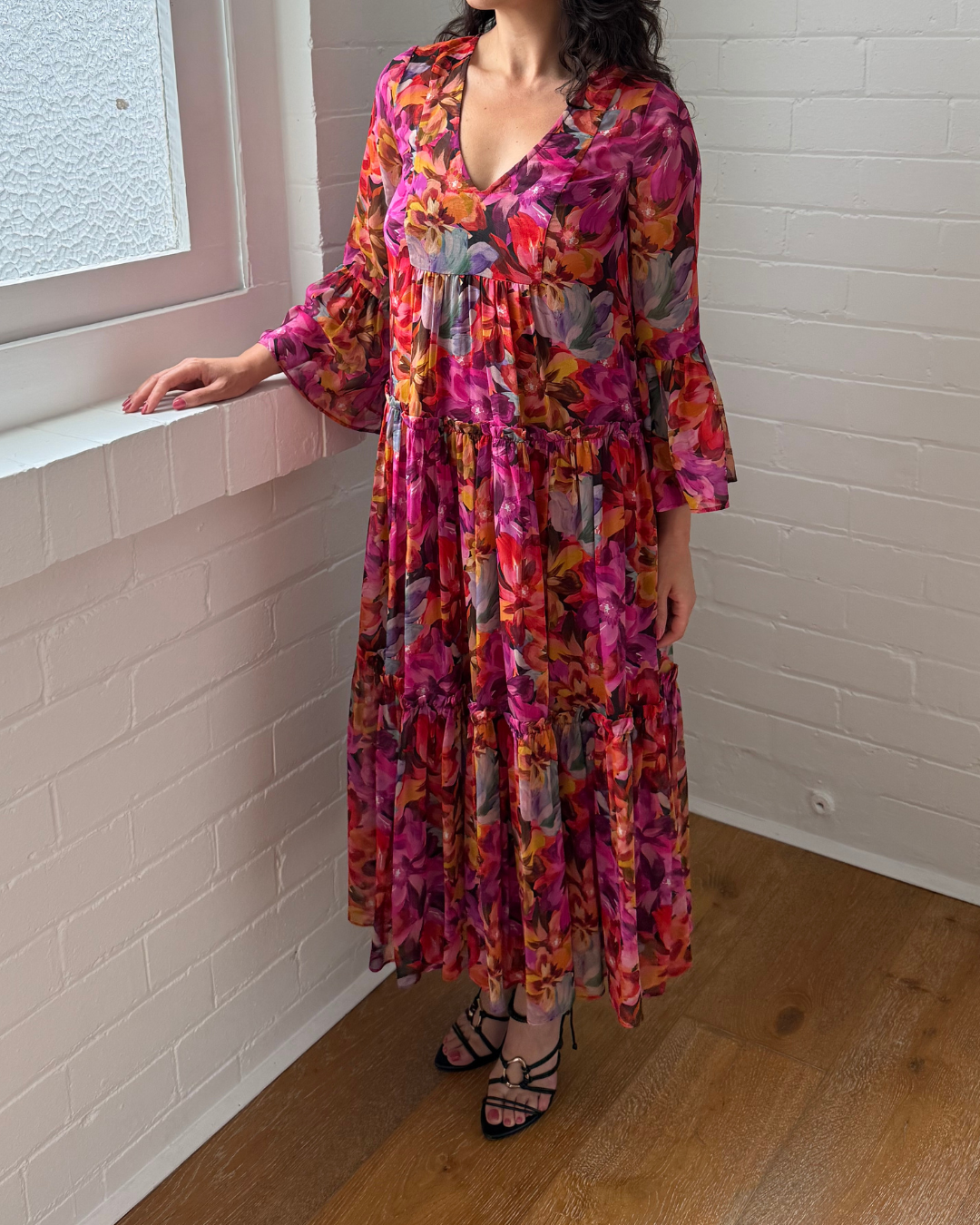 MLM Label Floral Silk Dress - Size XS