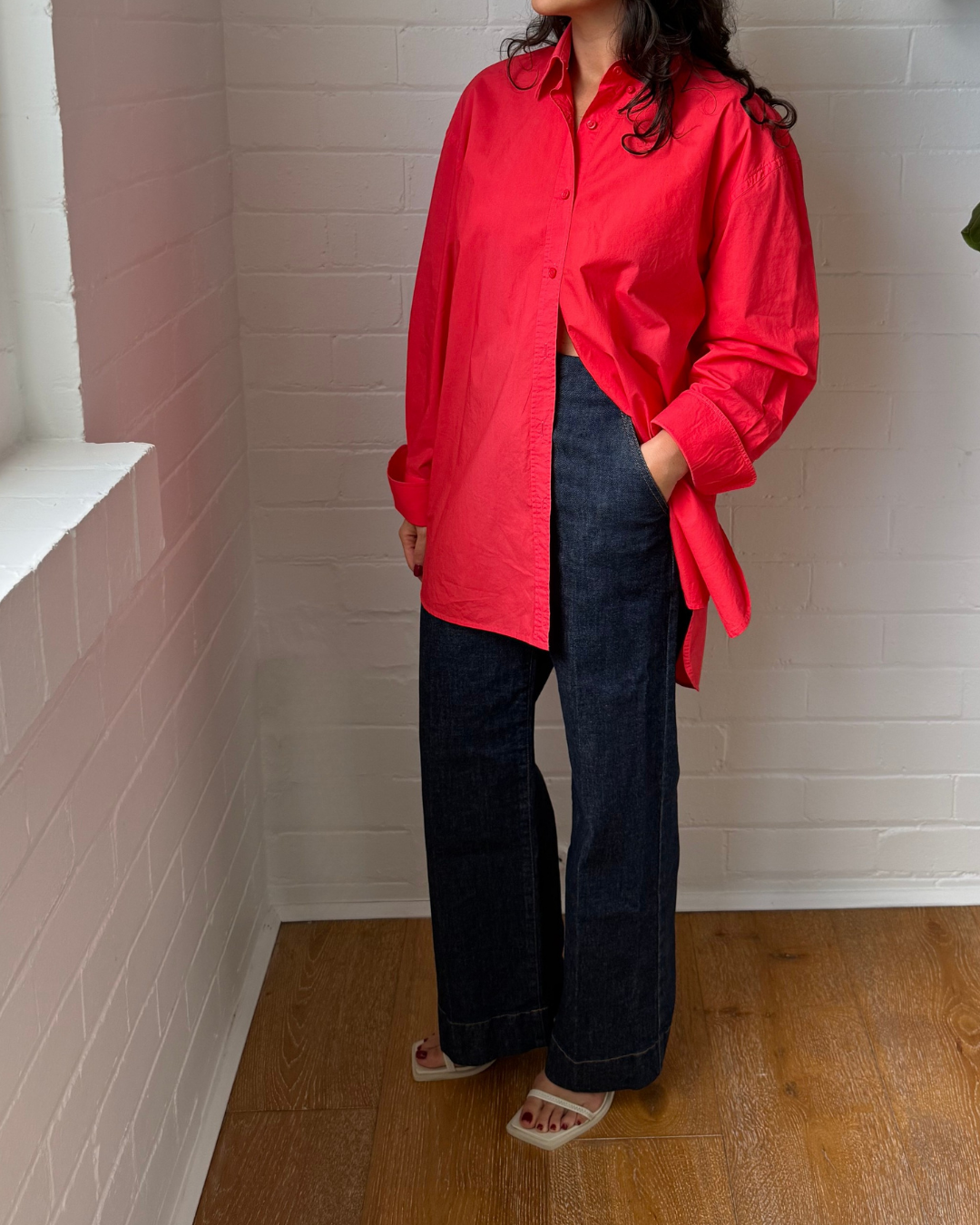 Scanlan Theodore Parachute Shirt Red - Size 8