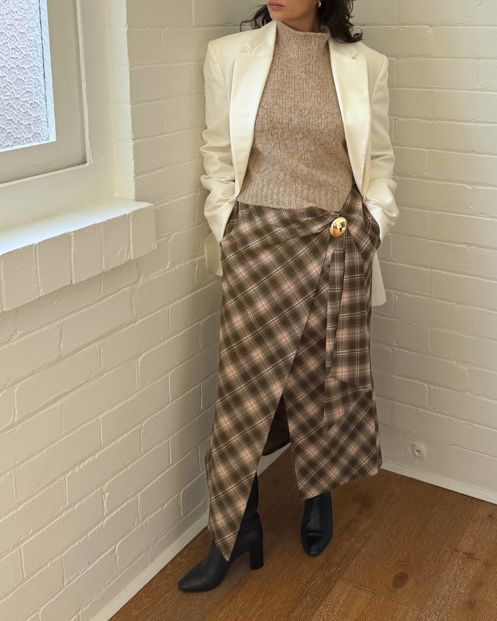 The Andamane Guia Oversized Single Breasted Blazer - Size 38 (XS)