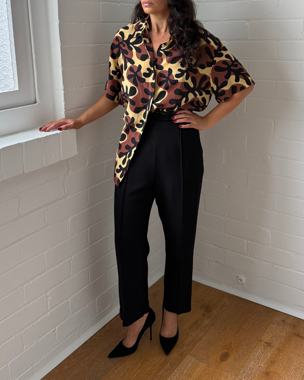 Khaite Tailored Cropped Panelled Pants - Size 2 (AU 6)