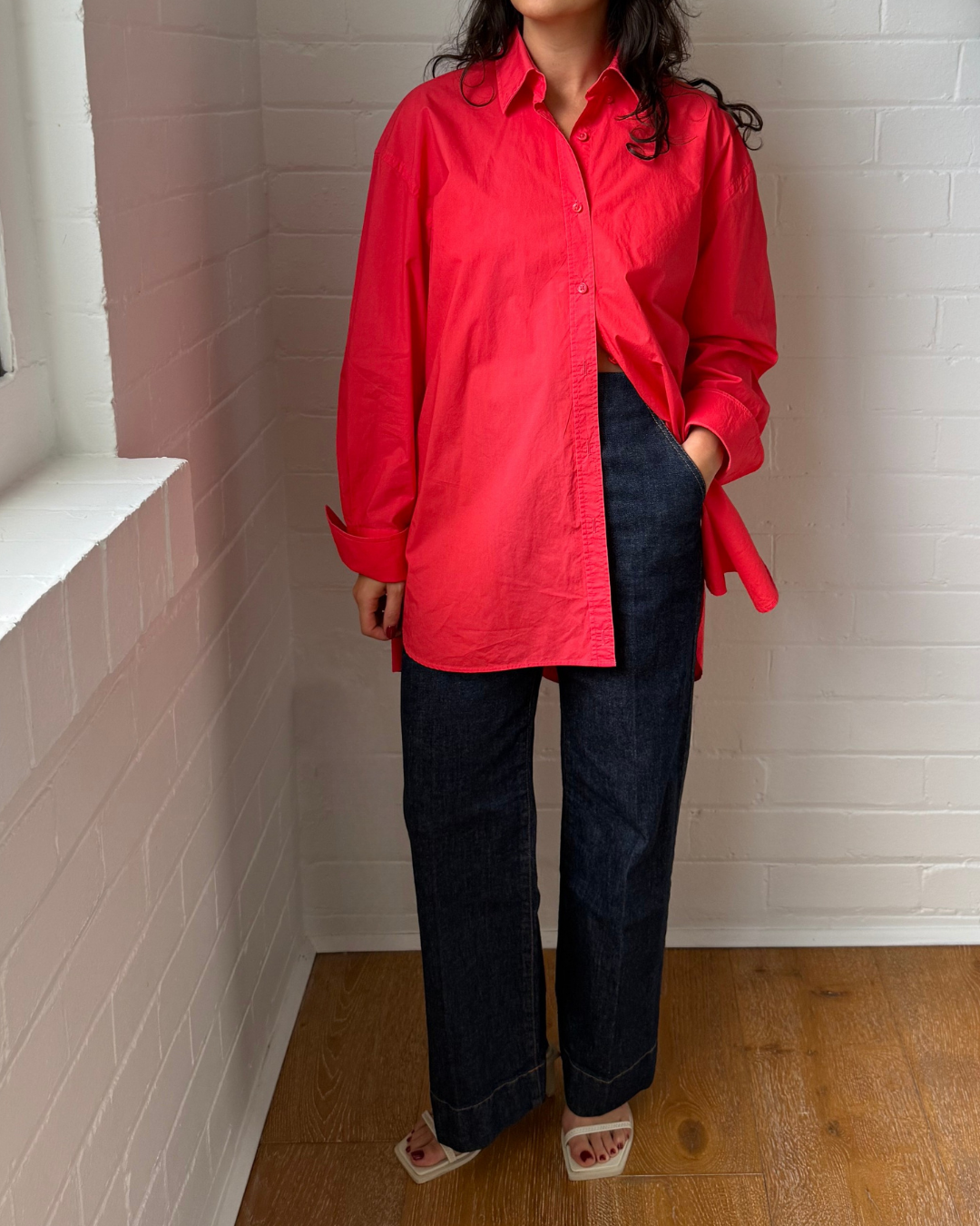 Scanlan Theodore Parachute Shirt Red - Size 8