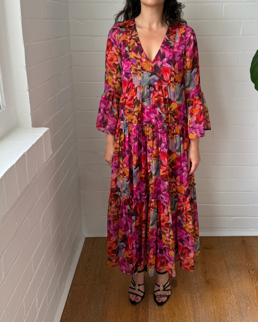 MLM Label Floral Silk Dress - Size XS