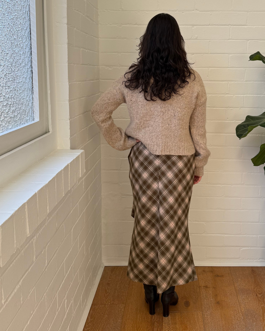 Country Road Alpaca Blend High Neck Knit  - Size Small