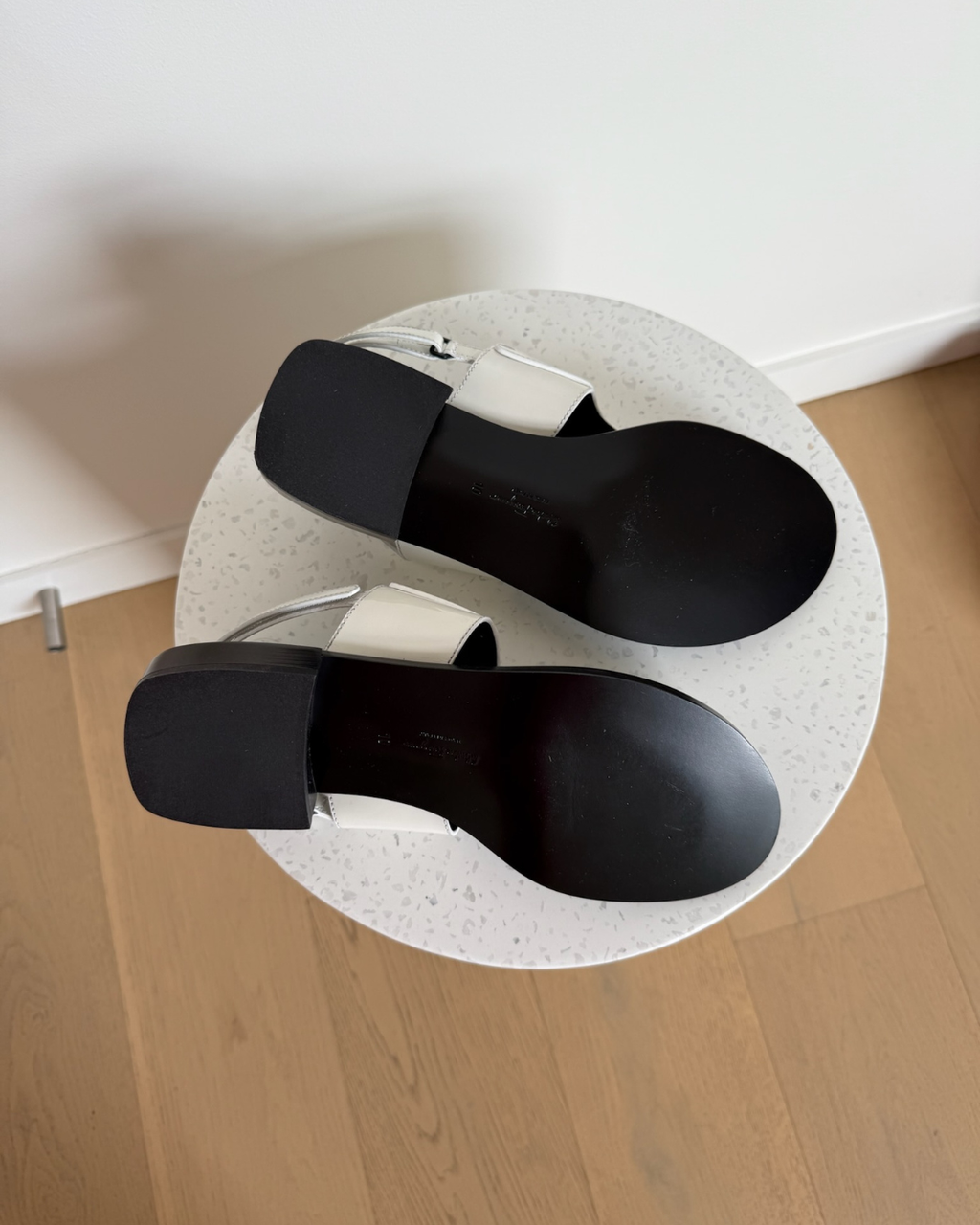 Salvatore Ferragamo Nya Leather Sandal - Size AU 10