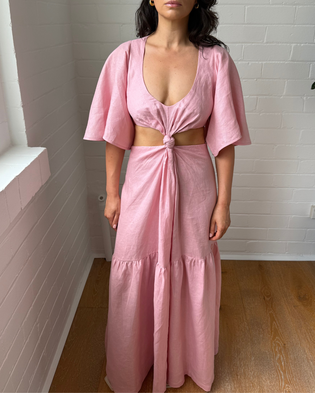 KITX Linen Knot Dress - Size 8