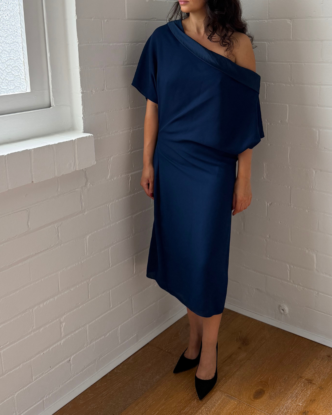 Reiss Camilla Off The Shoulder Dress - Size 14
