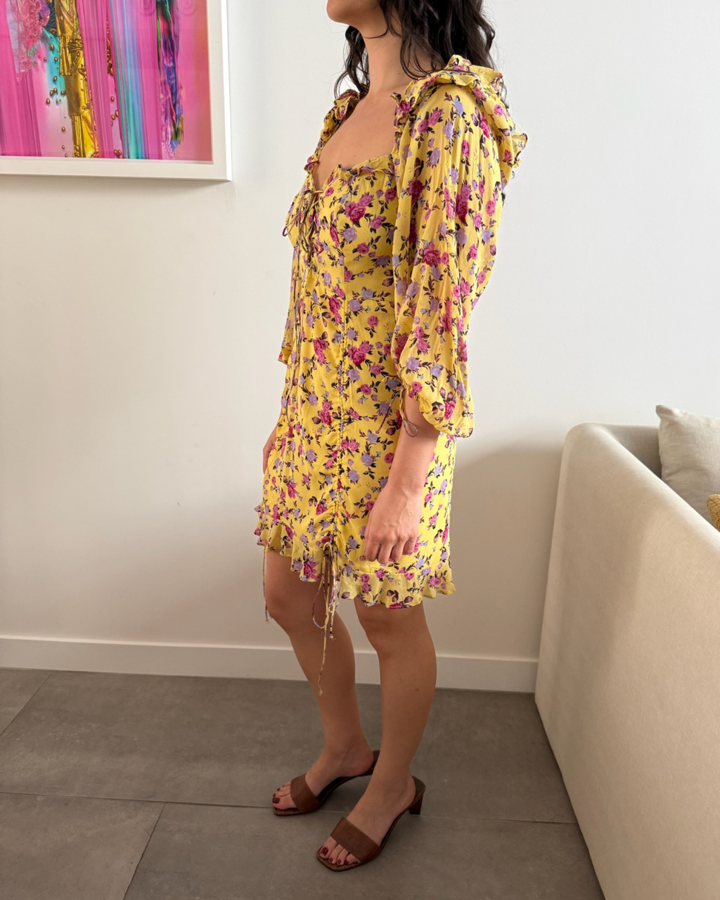 For Love & Lemons Beaumont Mini Dress - Size Medium