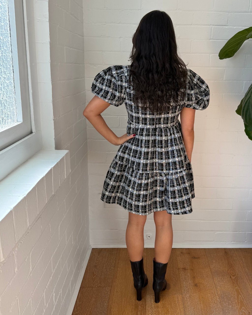 English Factory Tweed Mini Dress - Size Small