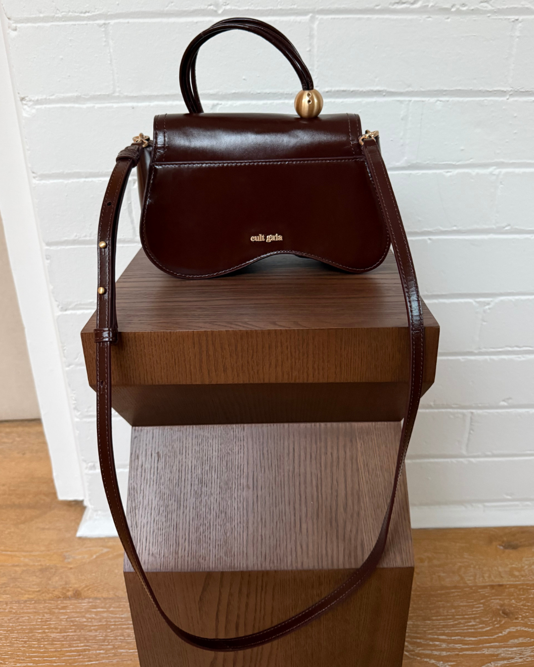 Cult Gaia Kazia Crossbody Bag - Espresso