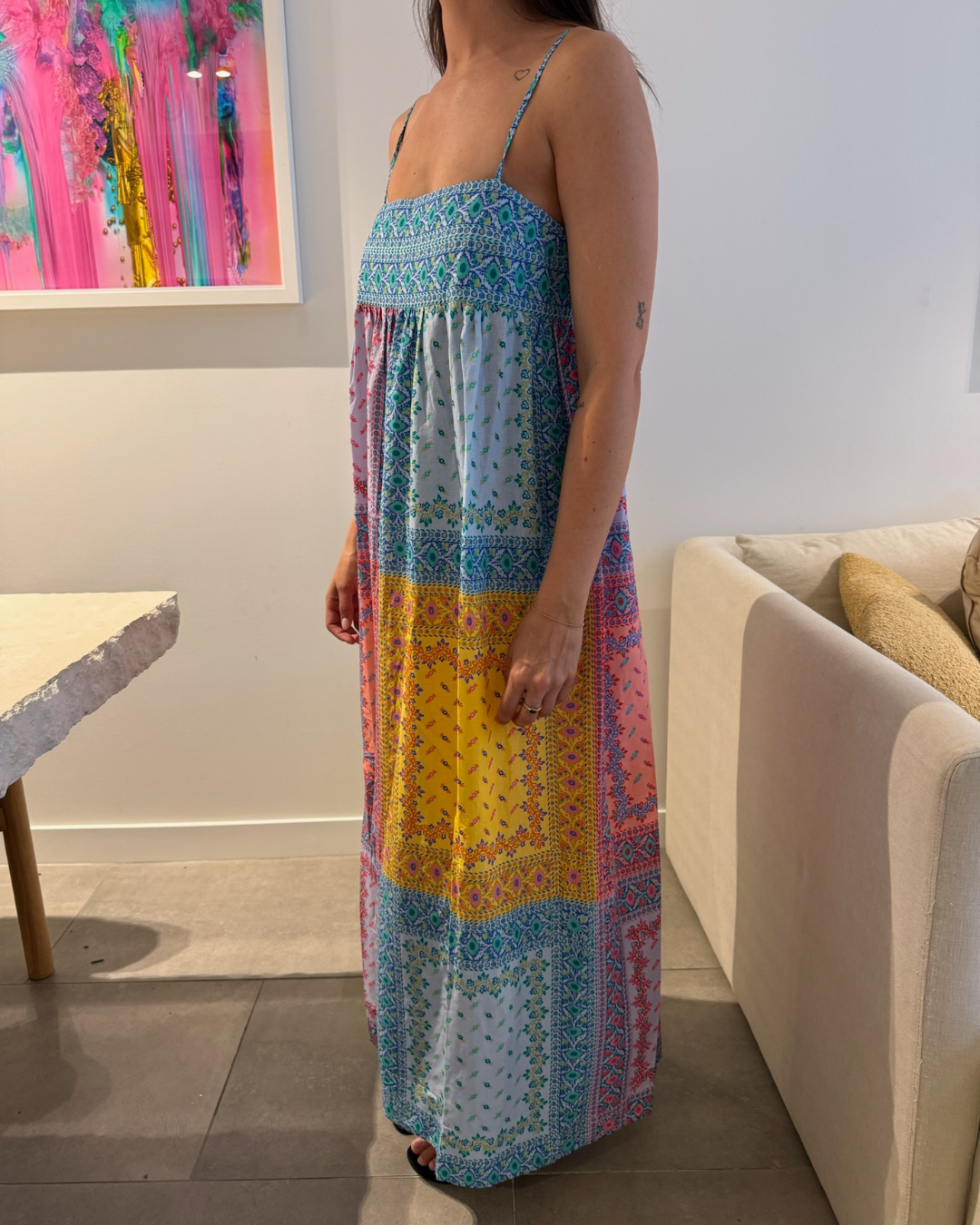 Boteh Bon Bon Maxi Bodice Dress - Size 2 (AU 10)