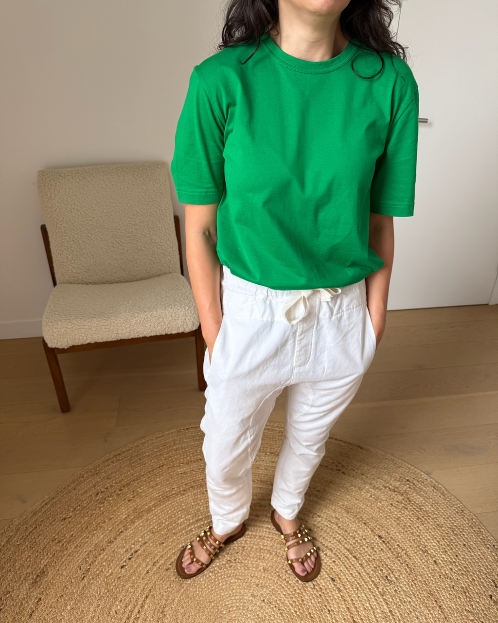 Bassike Cotton Canvas Relaxed Pant - Size 1 (AU Small)