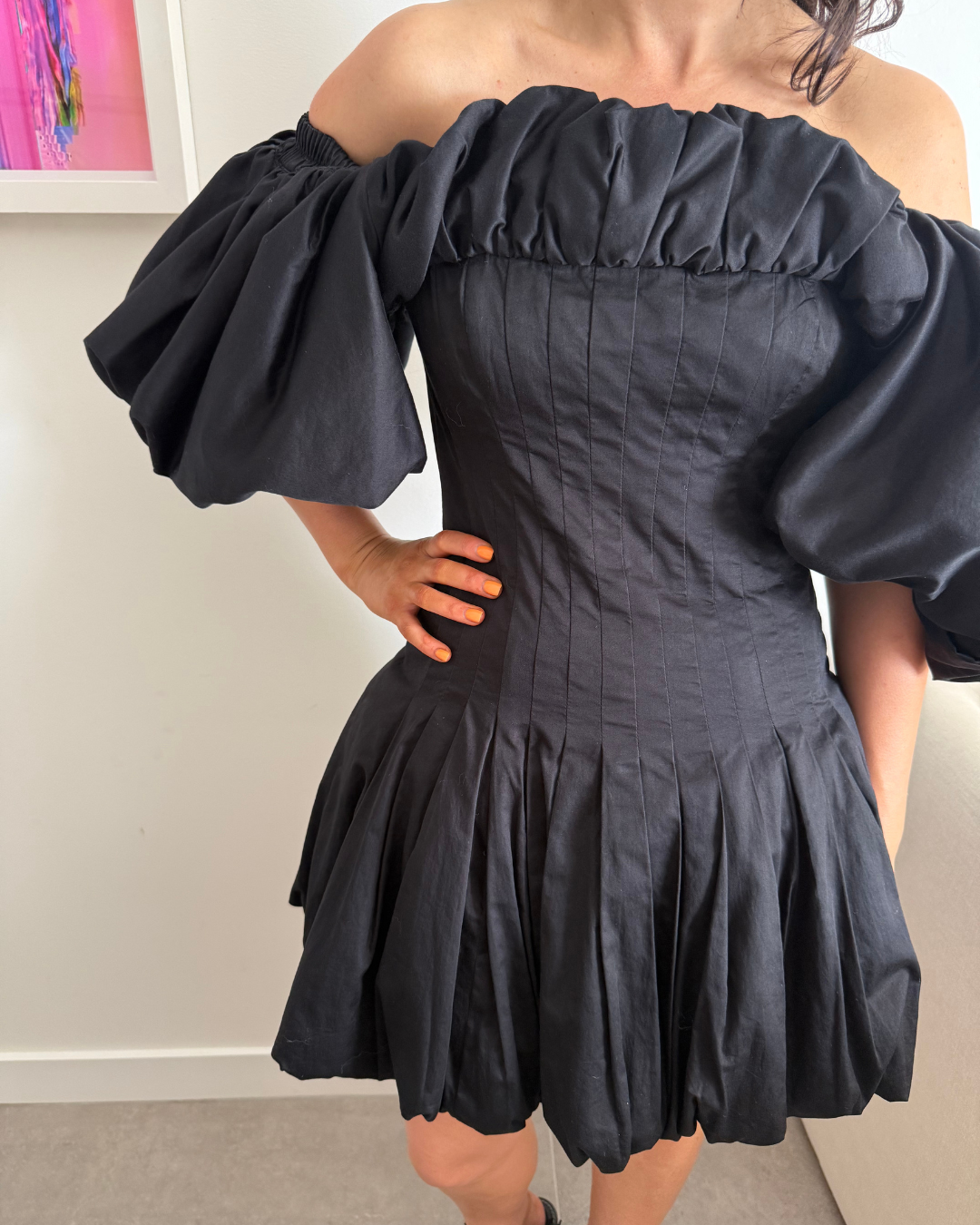 Aje Arles Off Shoulder Dress - Size 6