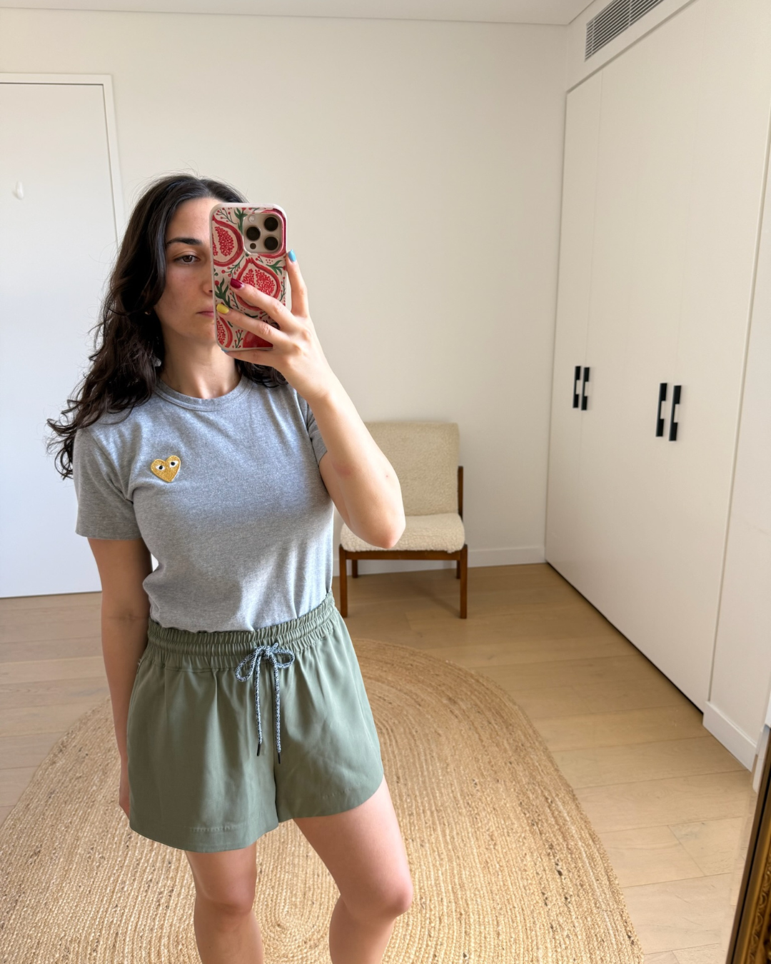 Comme des Garçons Heart Logo T-Shirt - Size Medium