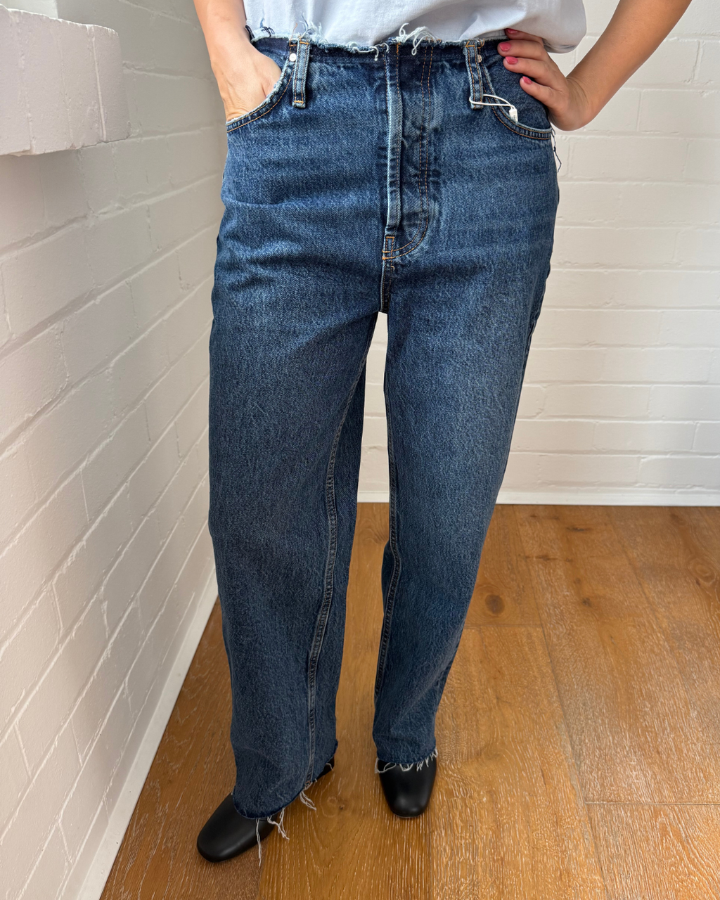 Anine Bing Gavin 1999 Jean Mid Indigo - Size 27
