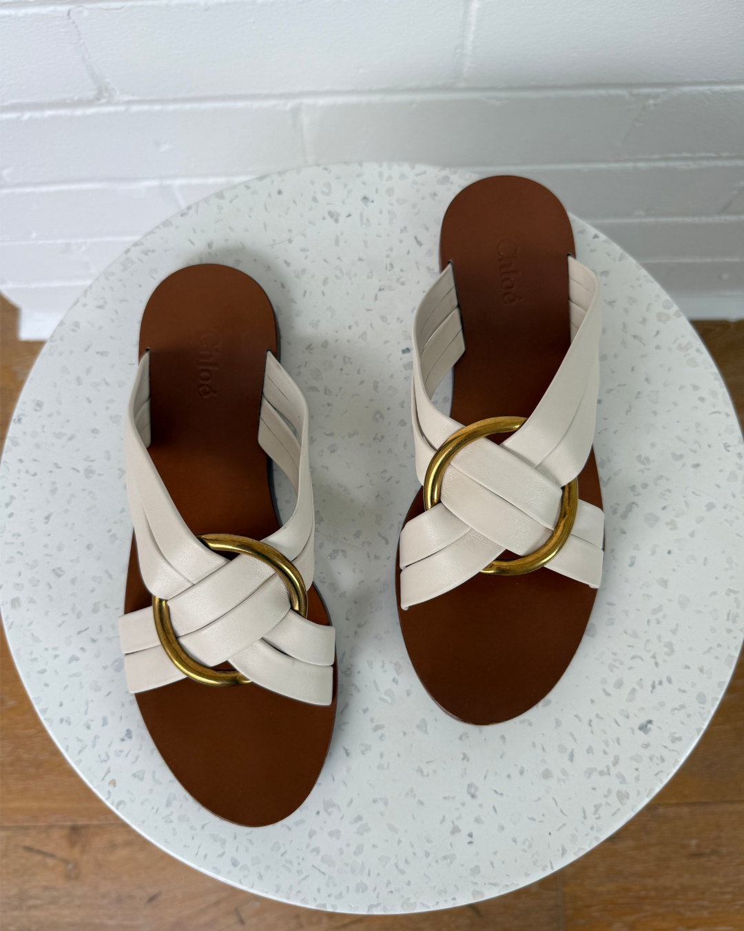 Chloe Rony Crisscross Sandals - Size 38