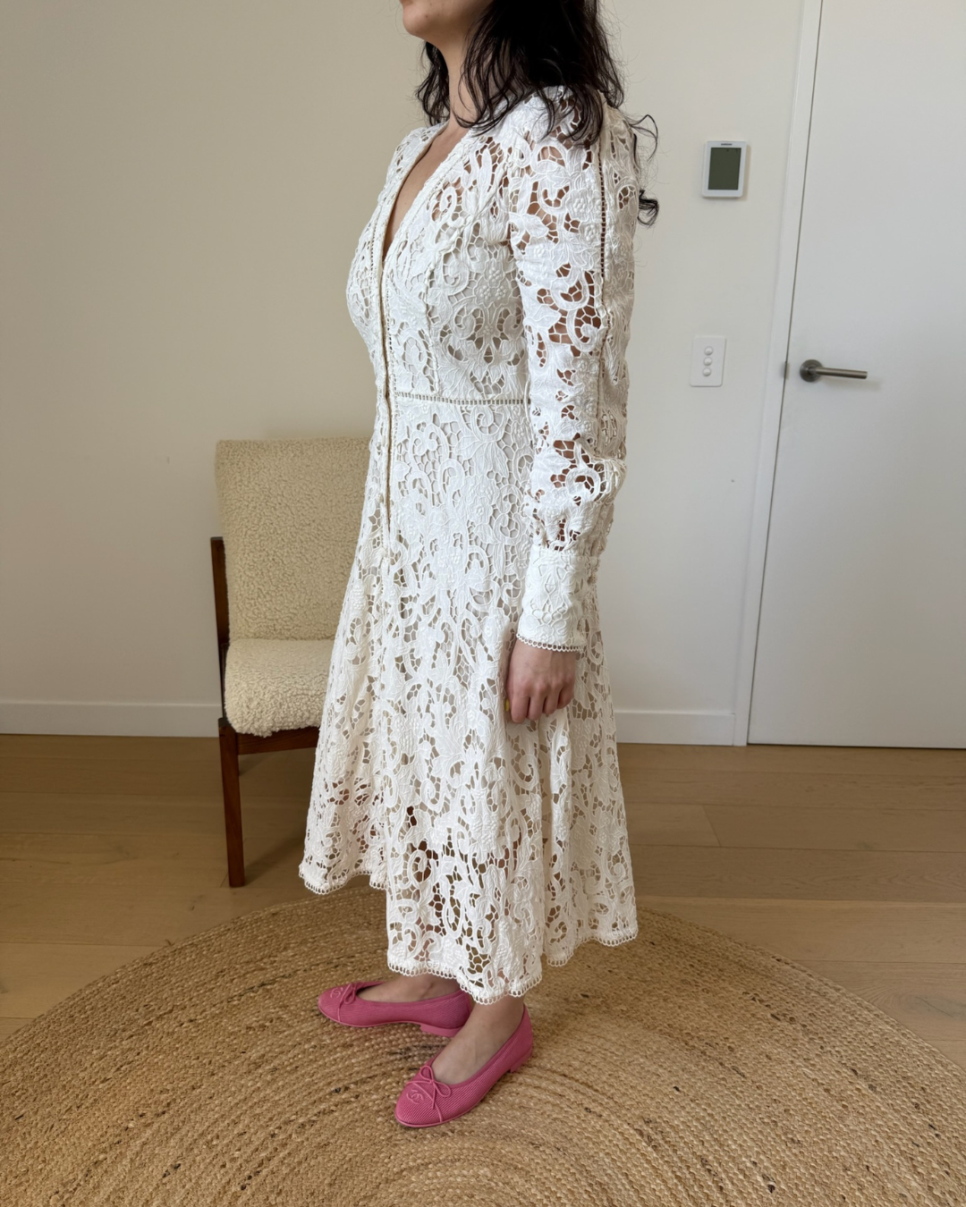 Zimmermann Freja Belted Broderie Dress - Size 1 (AU 8-10)