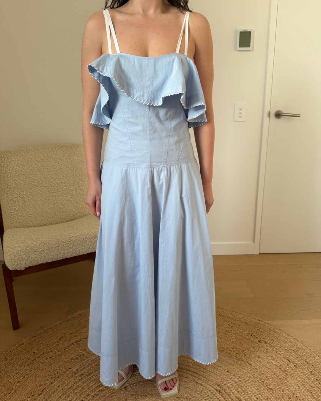Lovaan Sun Dress in Blue
