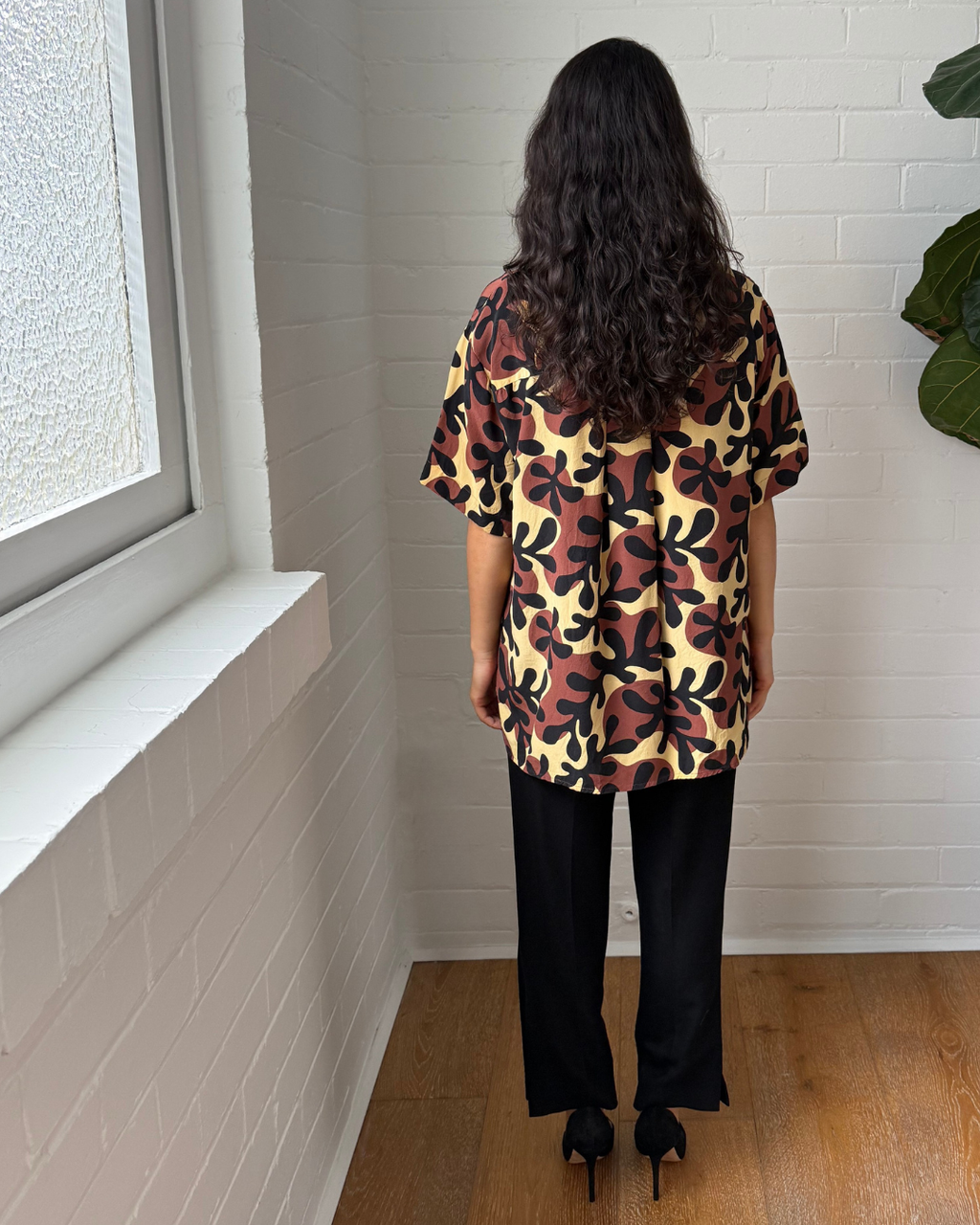Matteau Silk Printed Shirt - Size 3 (AU 10)