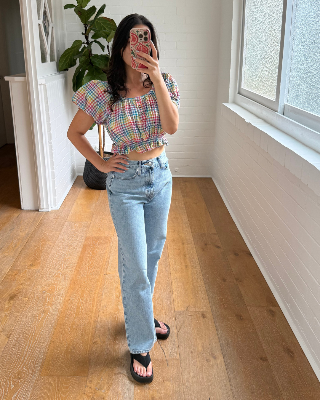 Caroline Constas Bardot Crop Top - Size Large