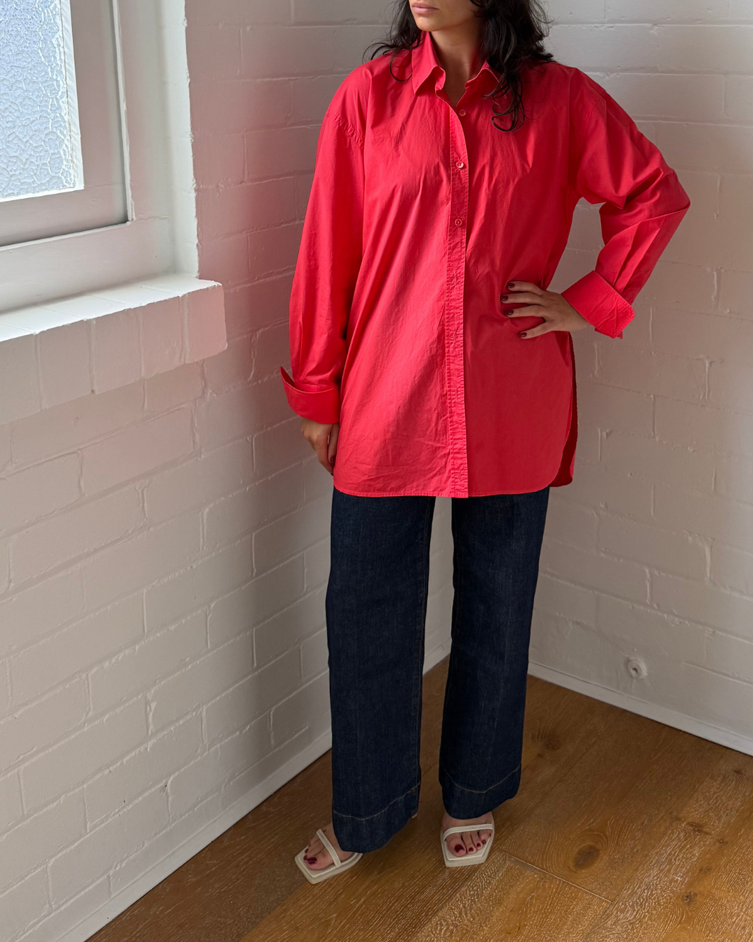 Scanlan Theodore Parachute Shirt Red - Size 8