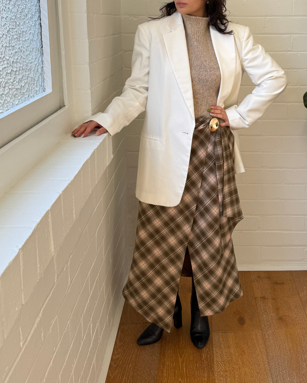 The Andamane Guia Oversized Single Breasted Blazer - Size 38 (XS)