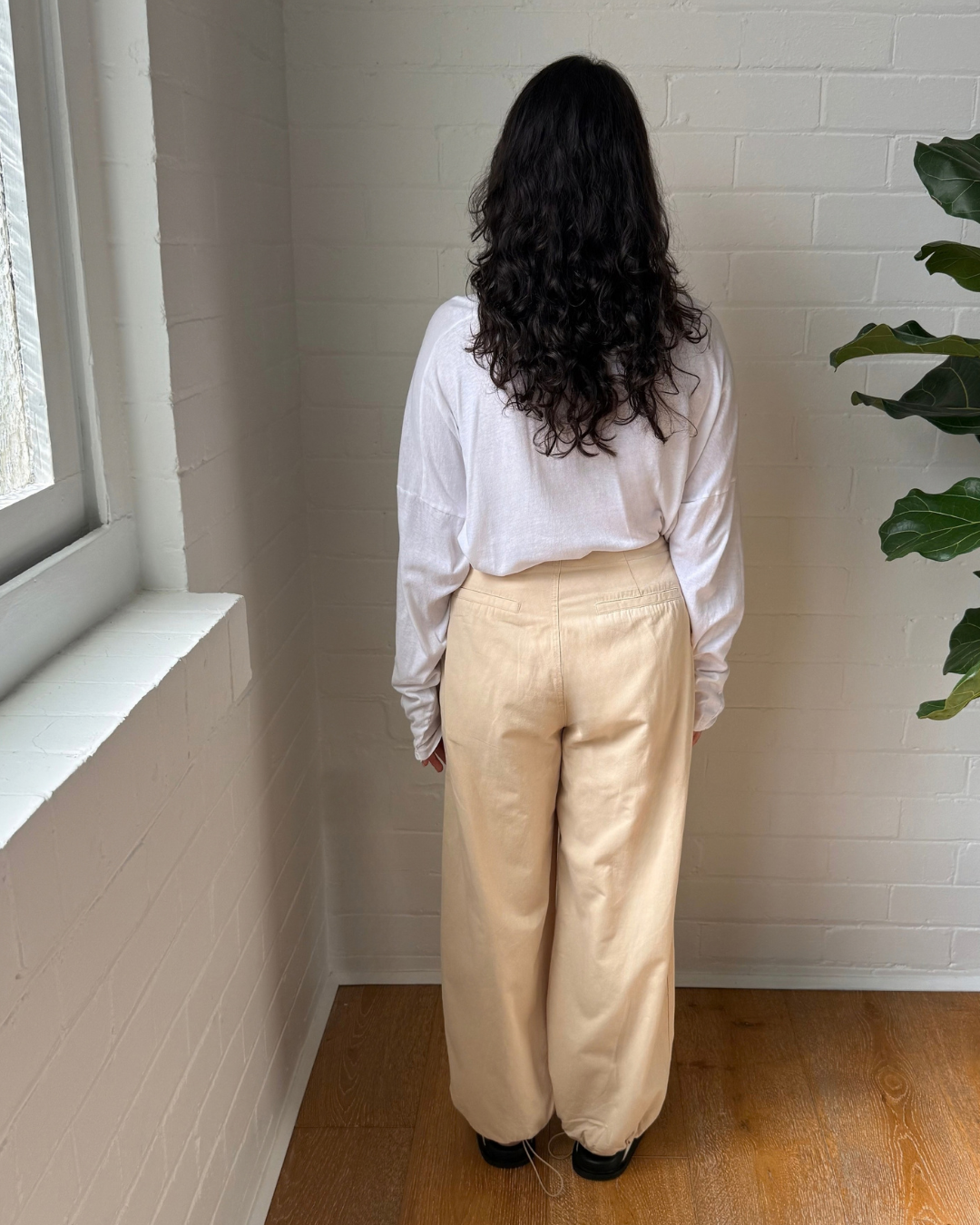 Rowie Cotton Parachute Utility Pant - Size Small
