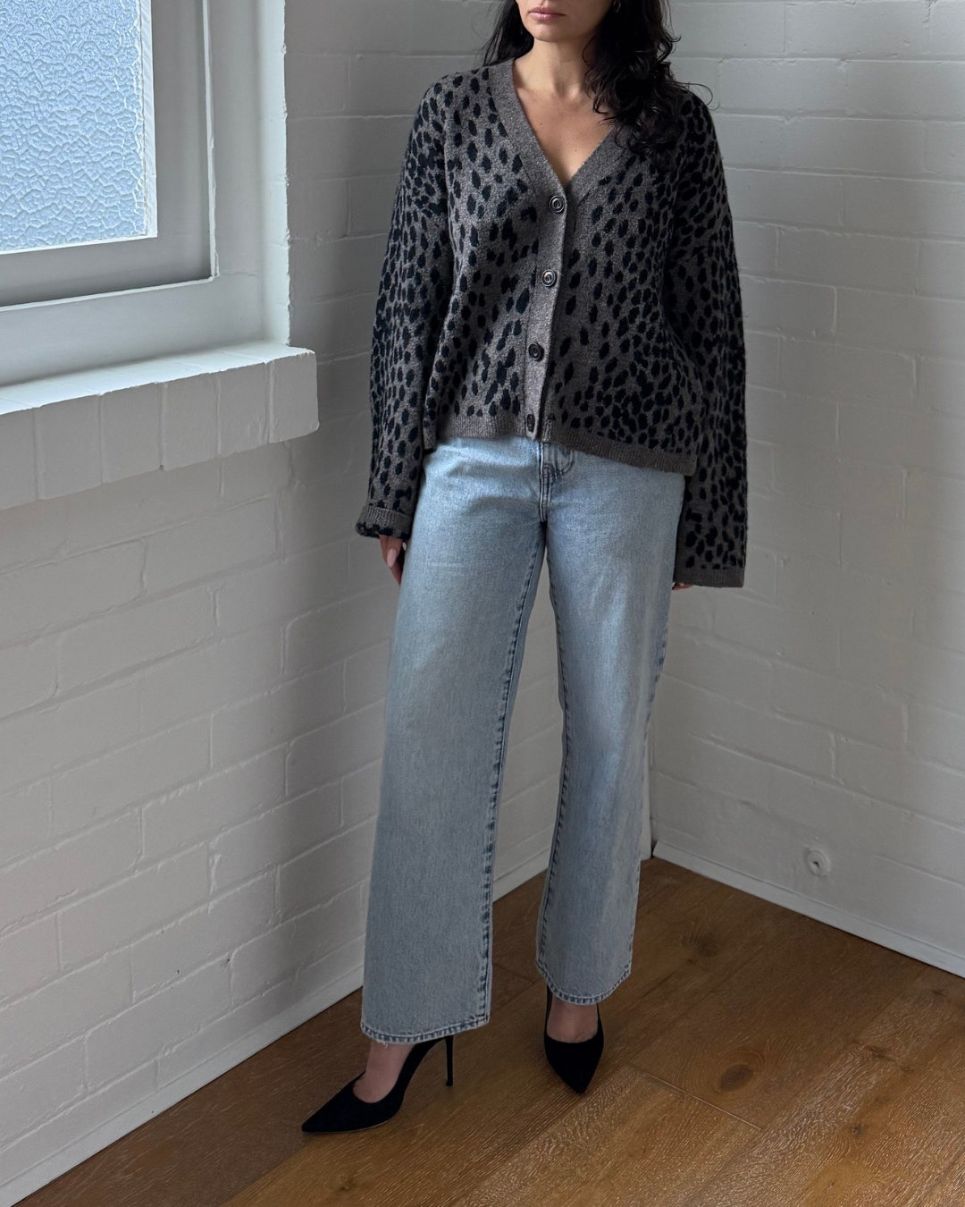 Rails Reese Cardigan Dalmatian - Size Medium