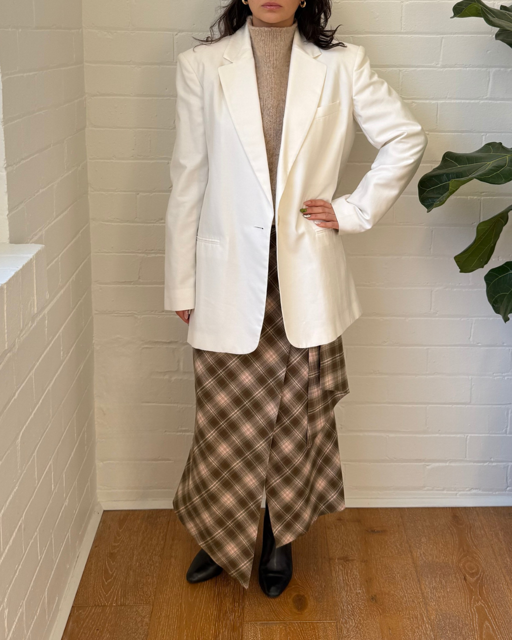The Andamane Guia Oversized Single Breasted Blazer - Size 38 (XS)