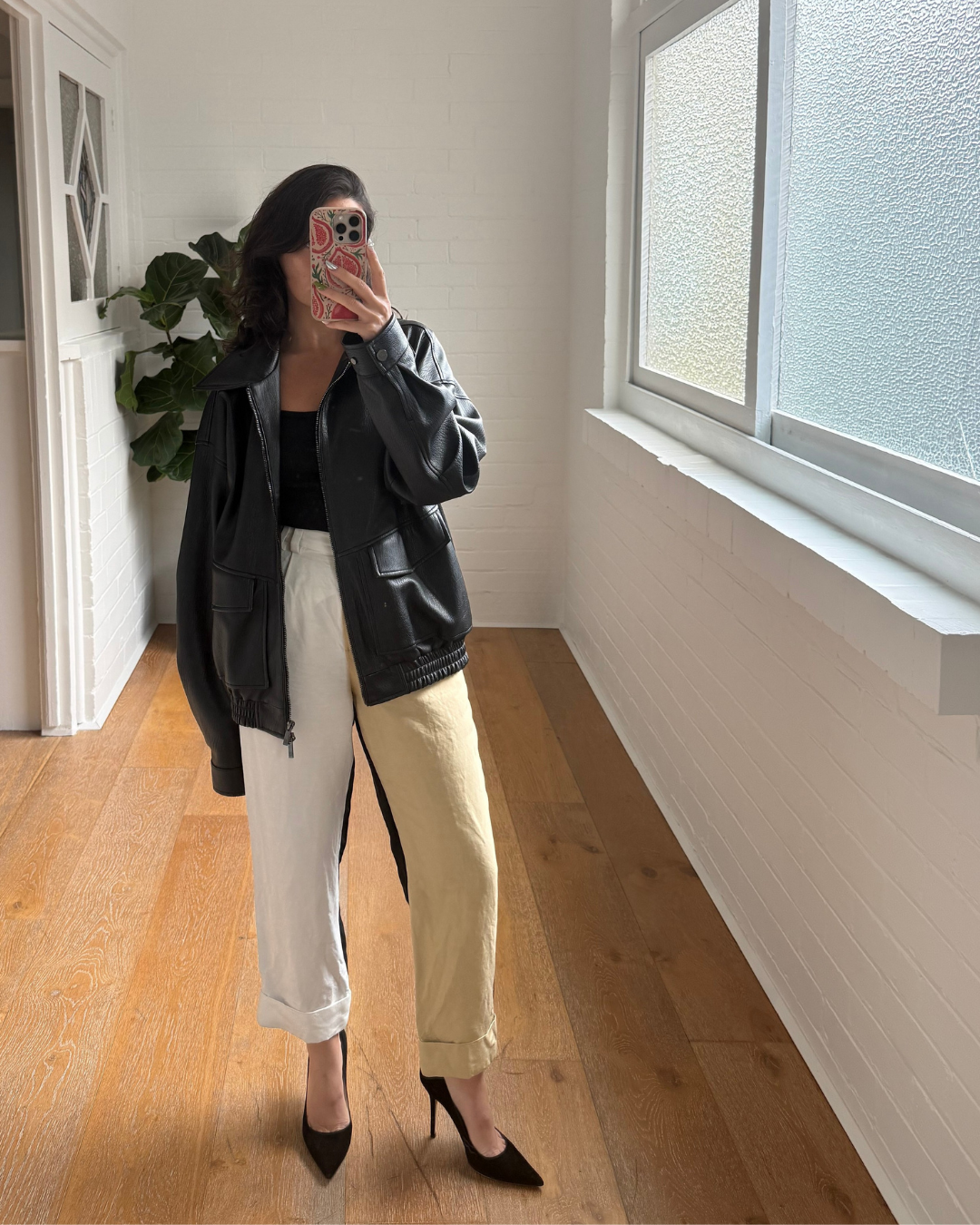 Elka Collective Ebony Bomber Jacket - Size 10