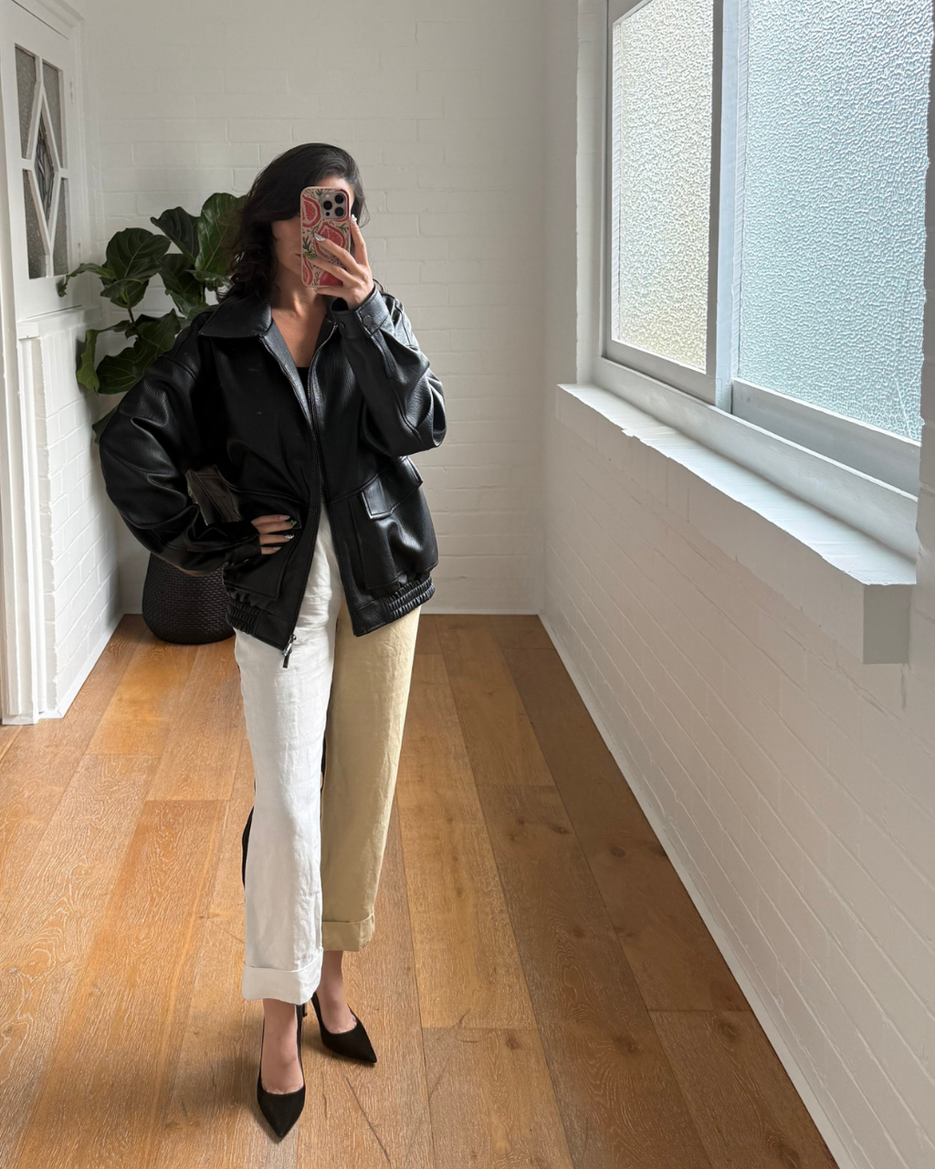 Elka Collective Ebony Bomber Jacket - Size 10
