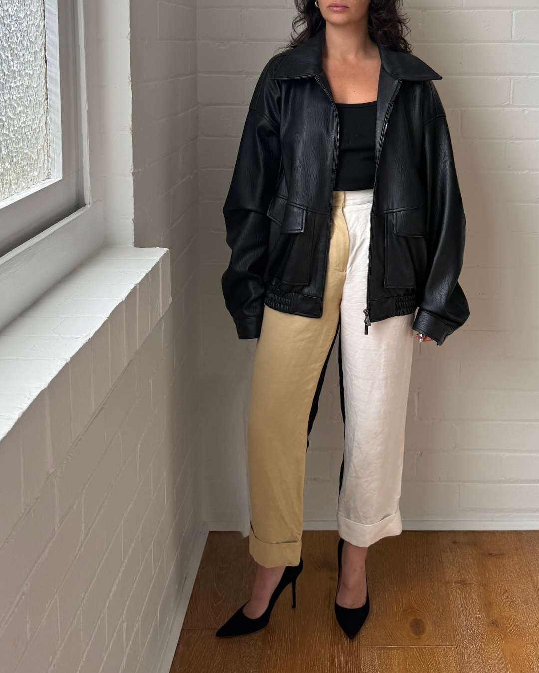 Elka Collective Ebony Bomber Jacket - Size 10