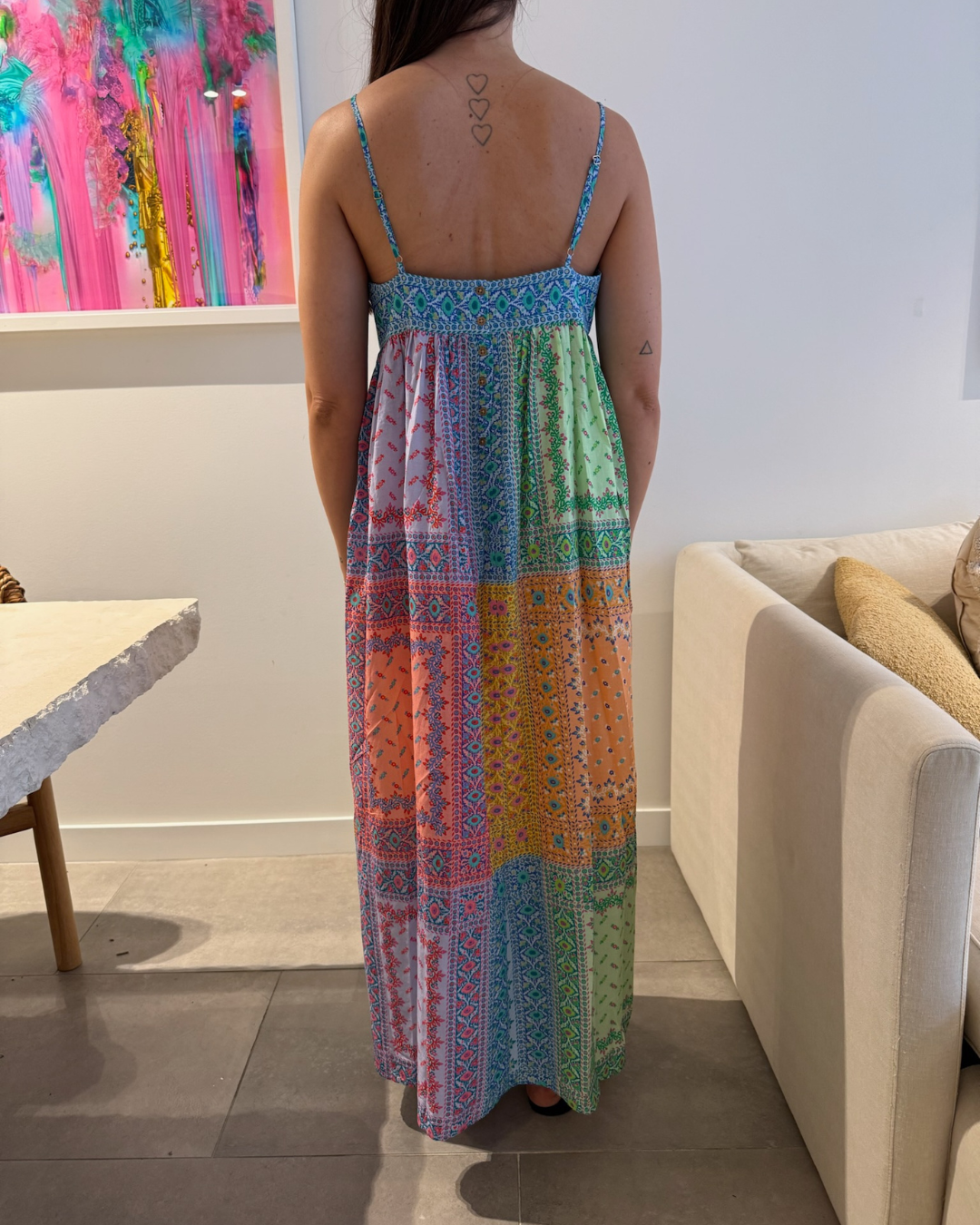 Boteh Bon Bon Maxi Bodice Dress - Size 2 (AU 10)