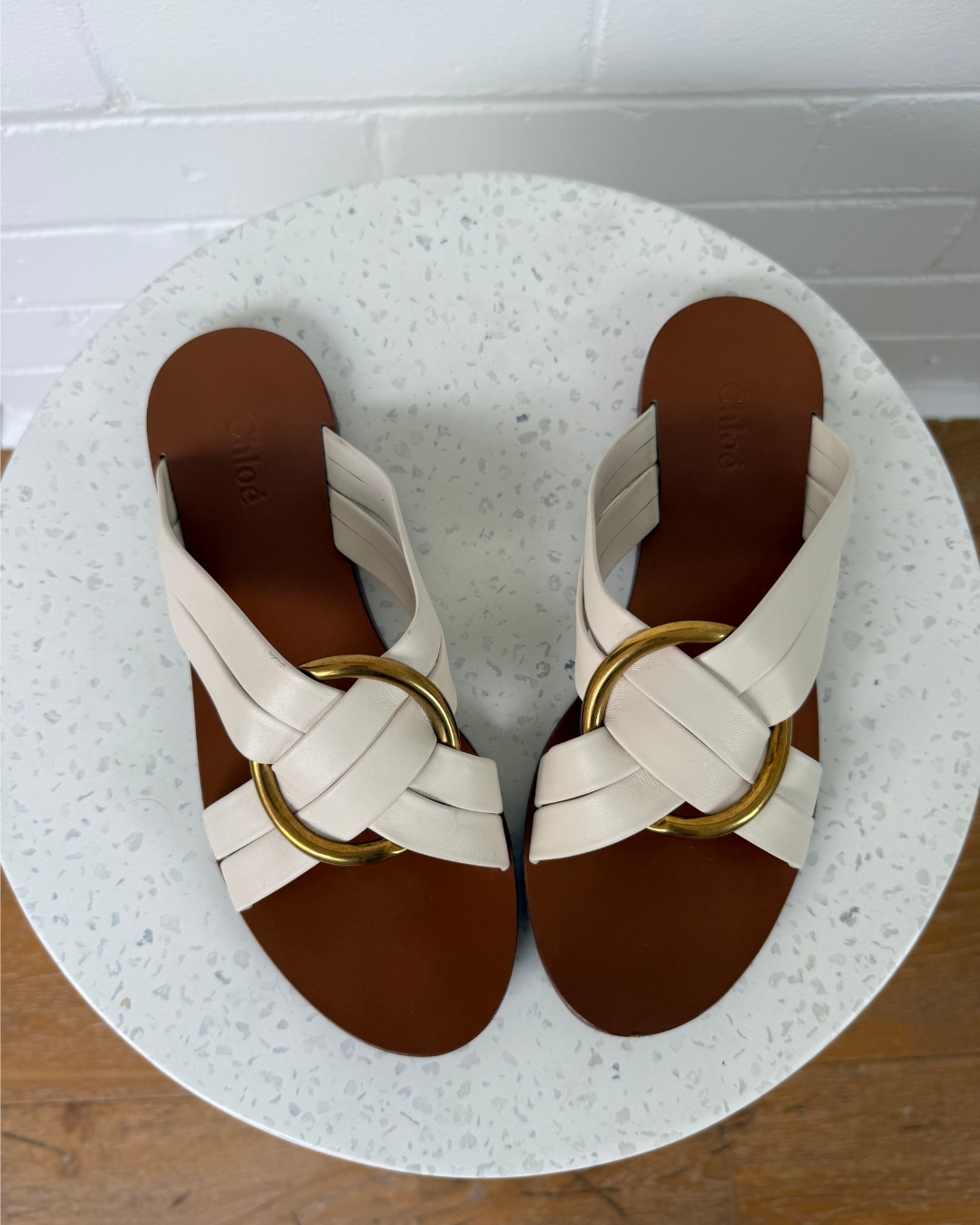 Chloe Rony Crisscross Sandals - Size 38