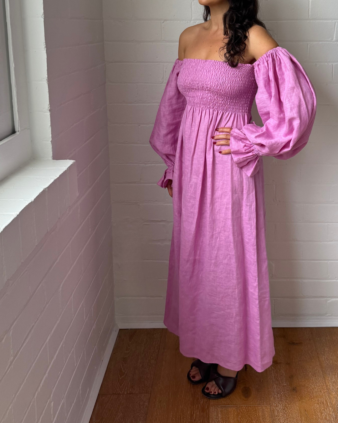 Sleeper Atlanta Linen Dress- Size Small