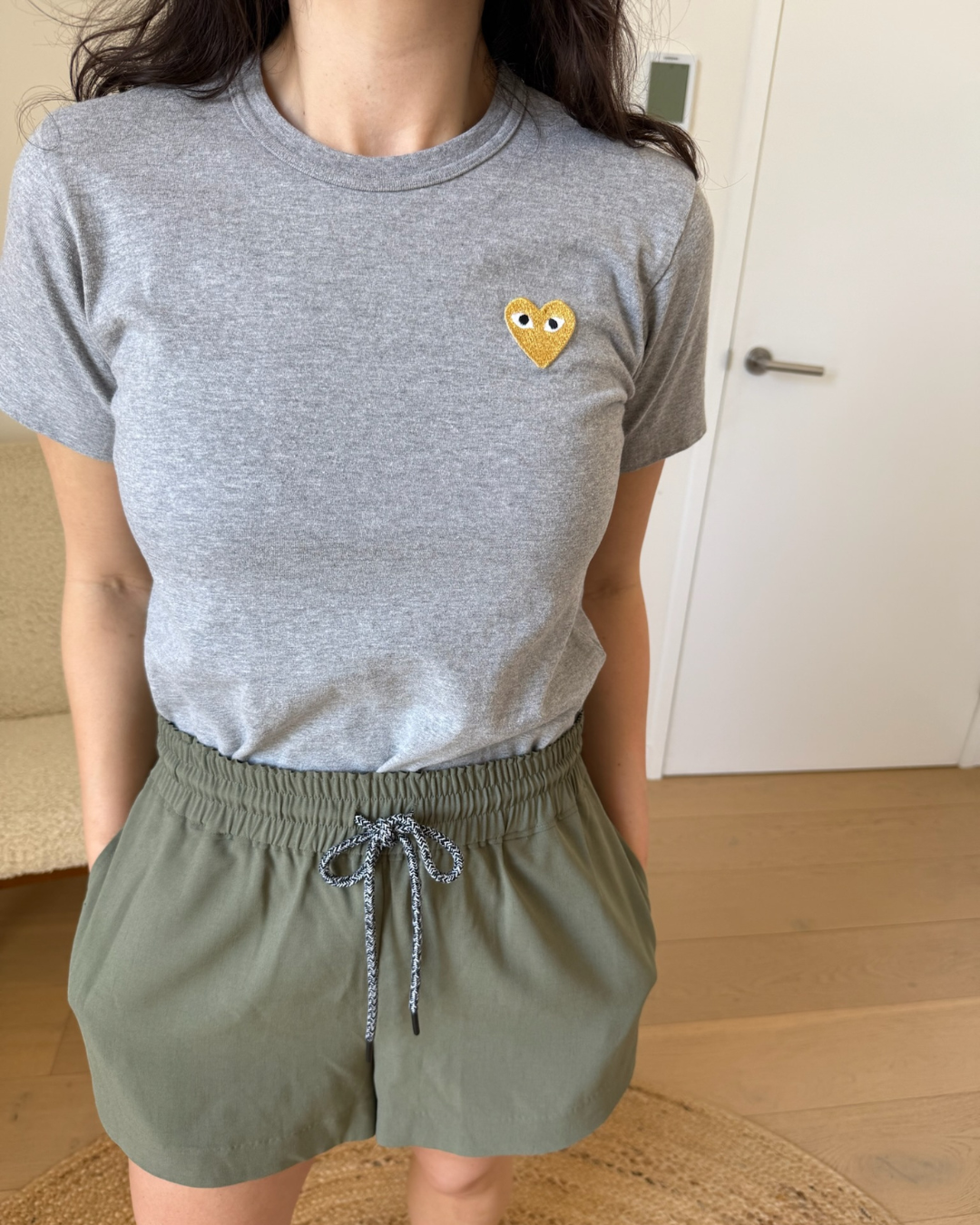 Comme des Garçons Heart Logo T-Shirt - Size Medium