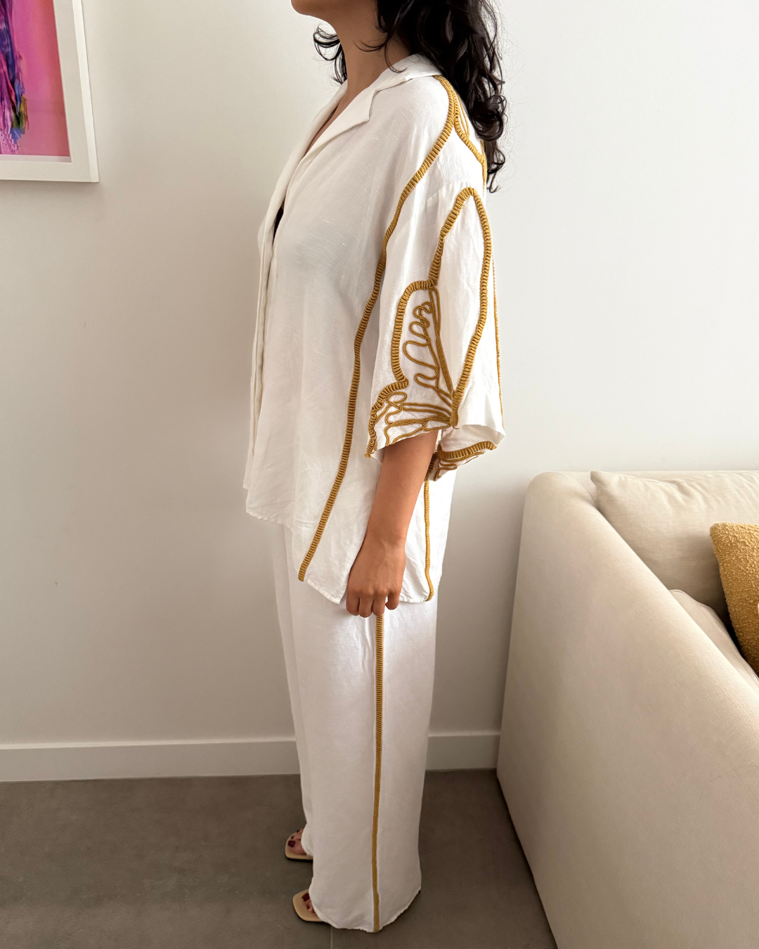 Camilla & Marc Lanza Shirt and Pants - Top Size 6/ Pants Size 8