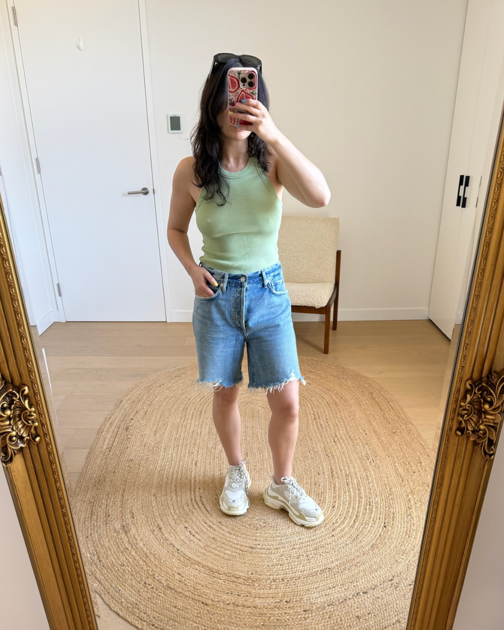 Citizens of Humanity Camilla Frayed Hem Denim Shorts - Size 26