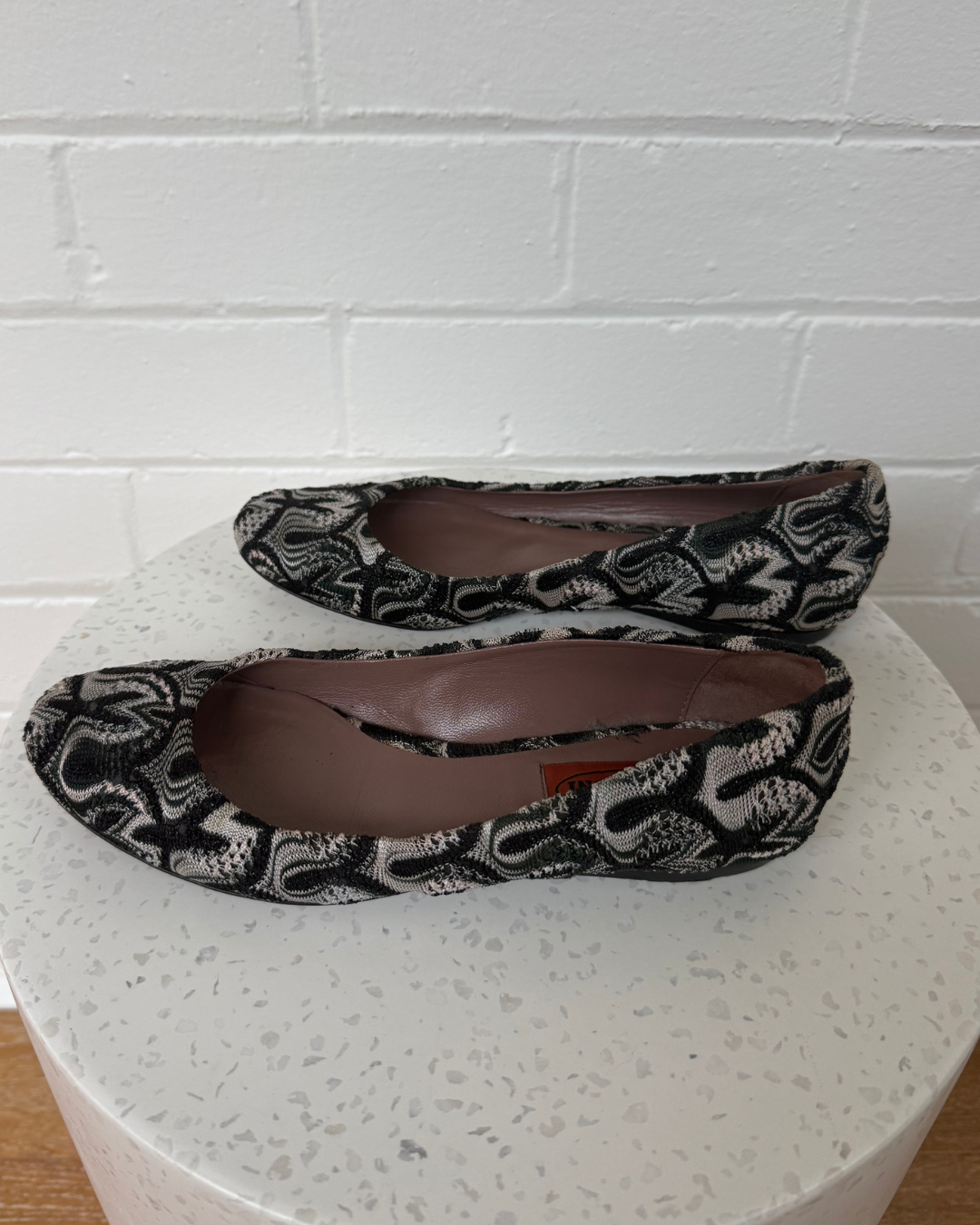 Missoni Zigzag Patterned Ballerina Flats - Size 37