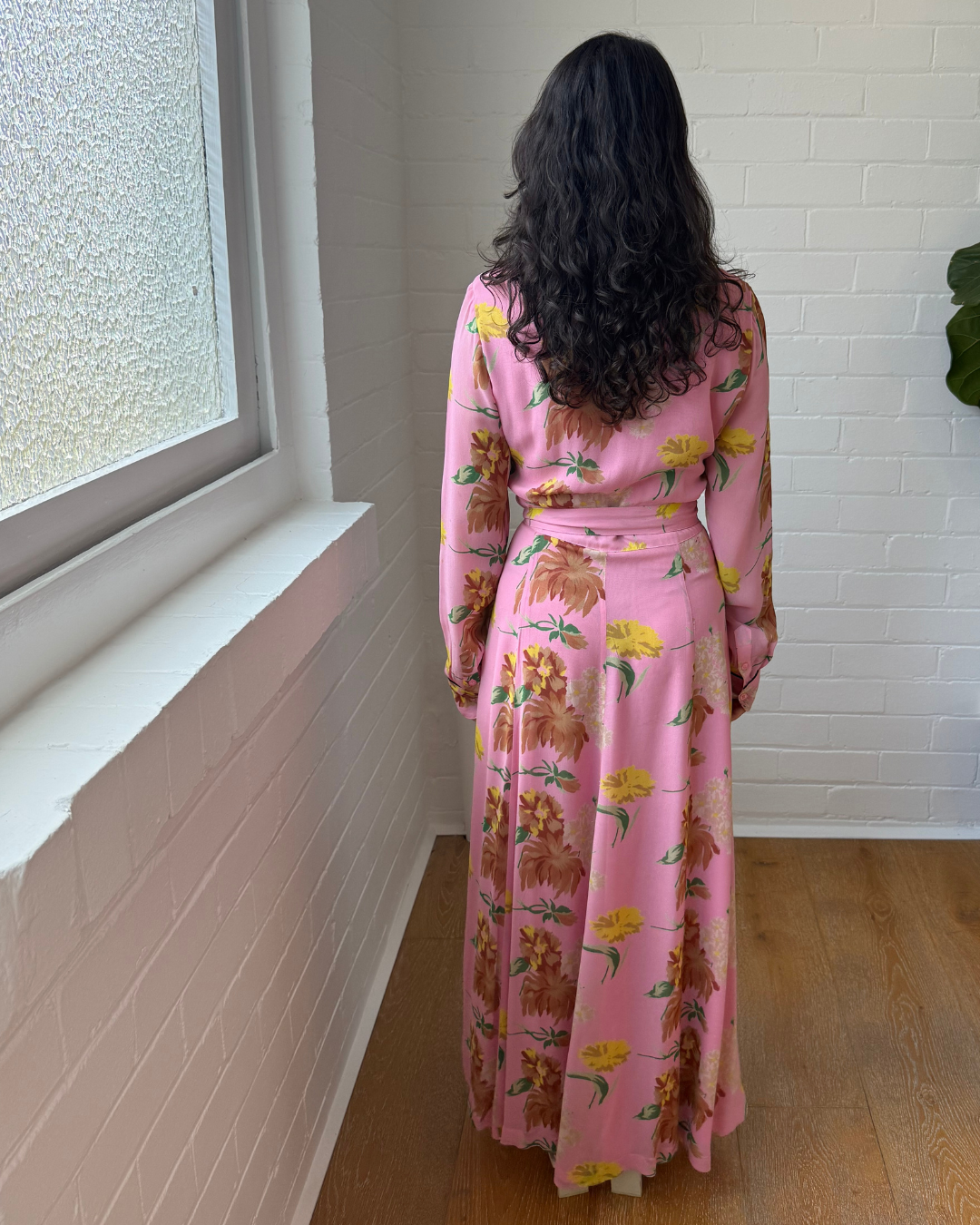 Ganni Marceau Georgette Maxi Dress - Size 38 (AU 10)