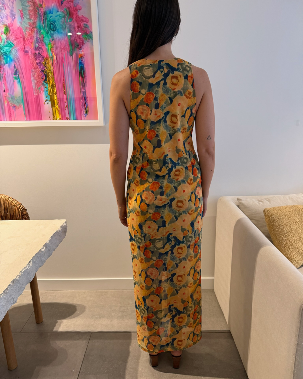 One Fell Swoop Phoenix Stretch Dress Wild Bloom - Size 12