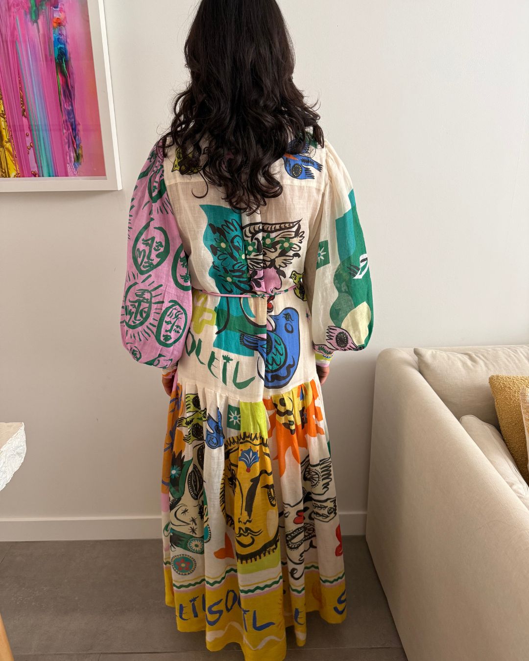 Alemais Soleil Patchwork Shirtdress - Size 10