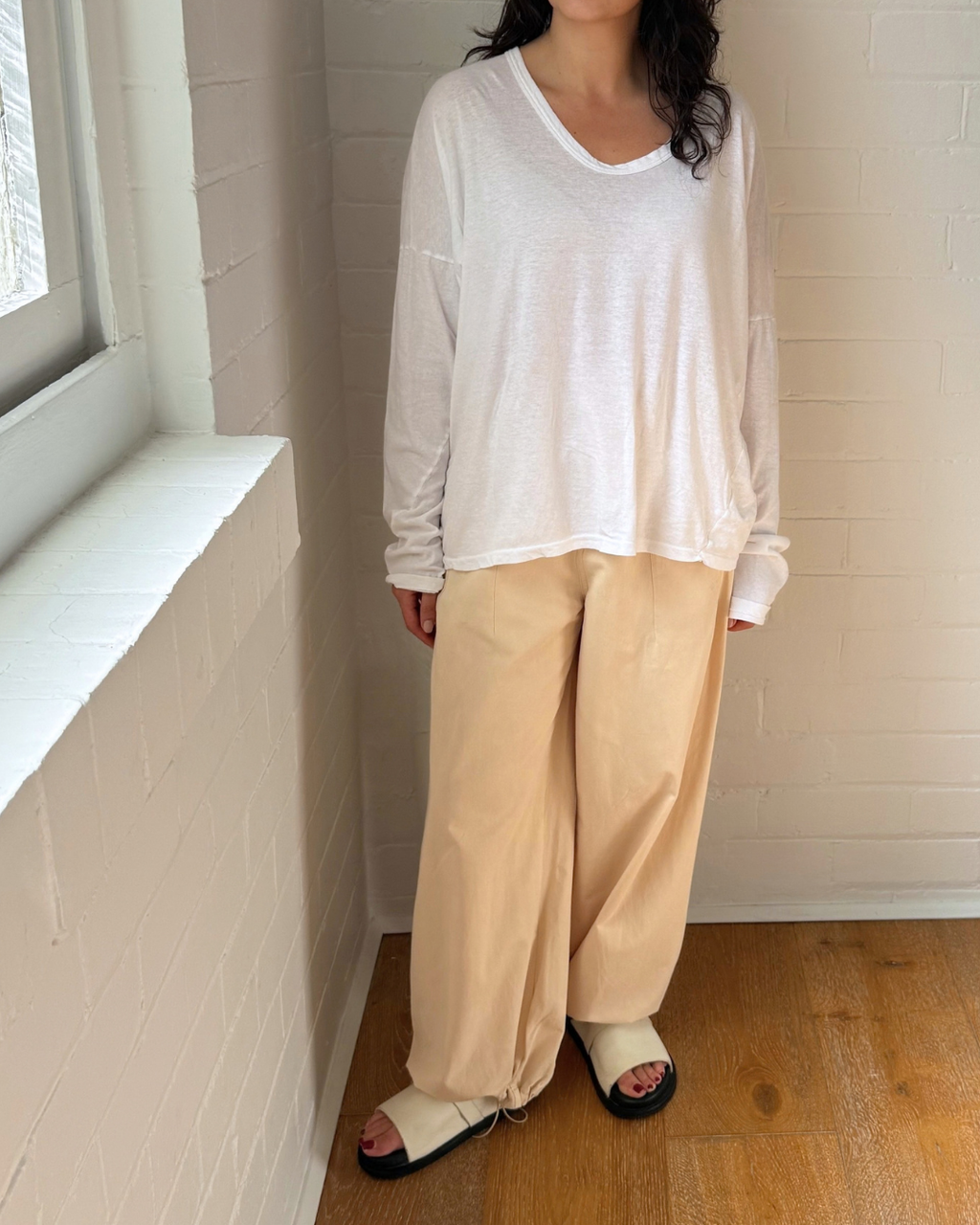Bassike Long Sleeve Tshirt - Size 1 (AU 8)