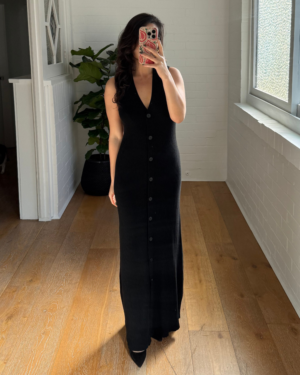 Assembly Label Kyra Knit Midi Dress - Size 8