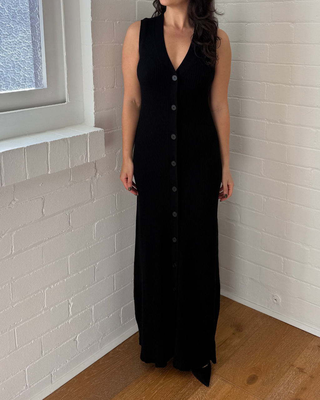 Assembly Label Kyra Knit Midi Dress - Size 8